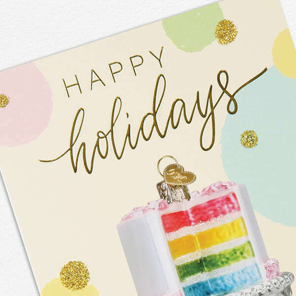 Old World Christmas Cake Christmas Card