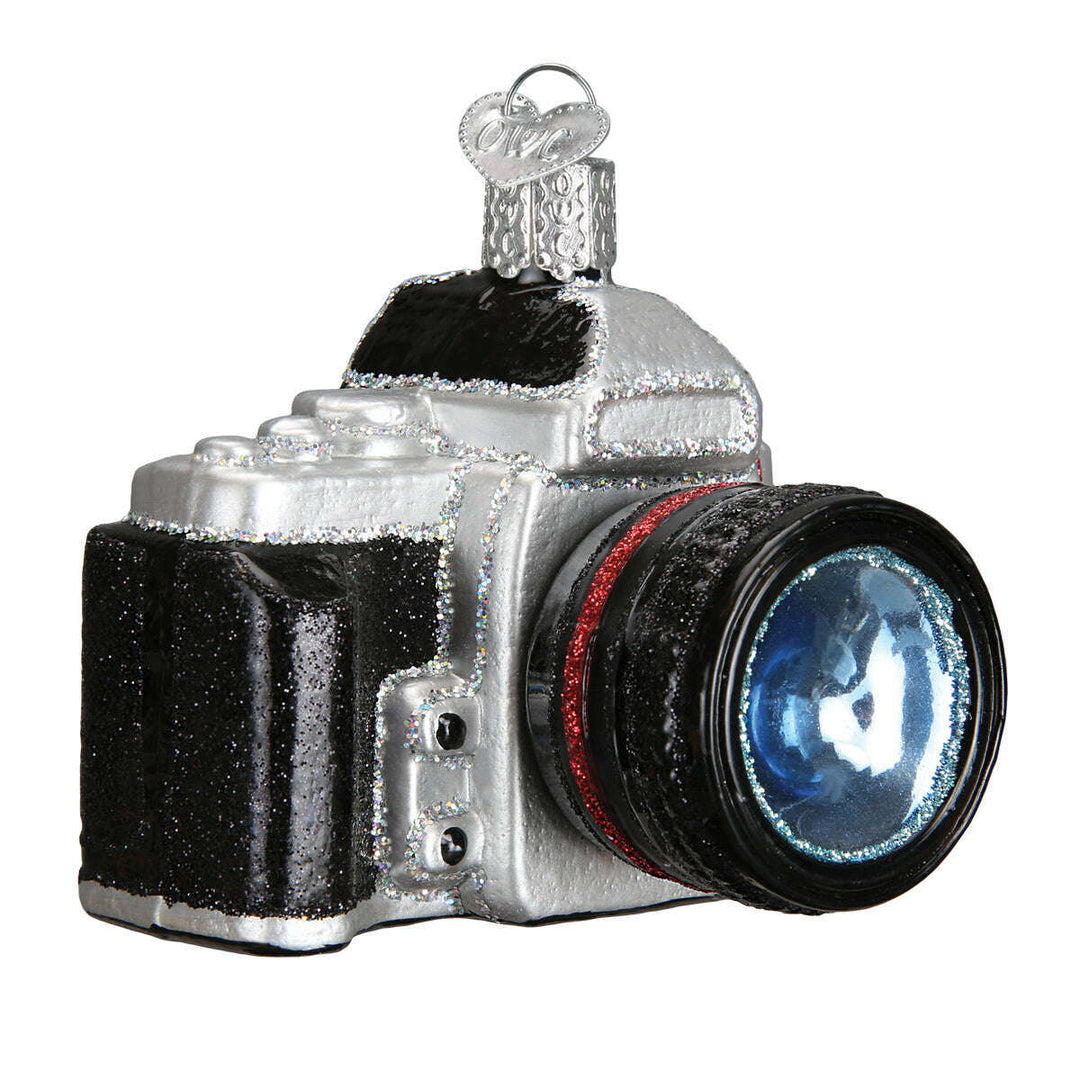Old World Christmas Camera Blown Glass Ornament