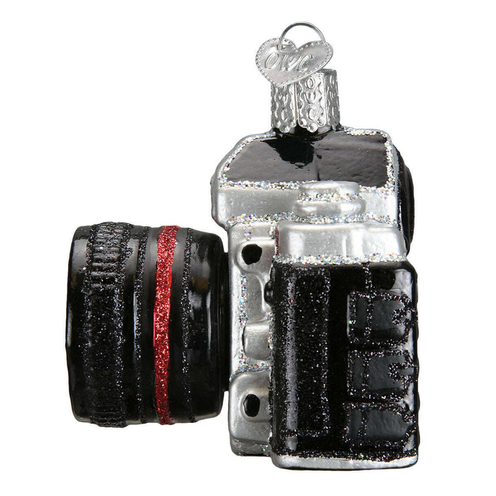 Old World Christmas Camera Blown Glass Ornament