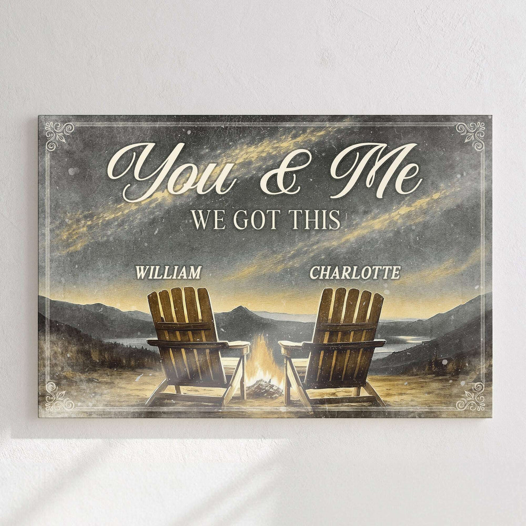 Camping Themed We Got This Couple Sign
