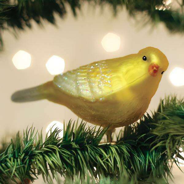 Old World Christmas Canary Blown Glass Ornament