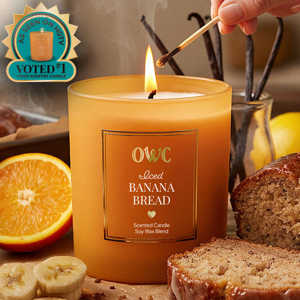 Iced Banana Bread Candle