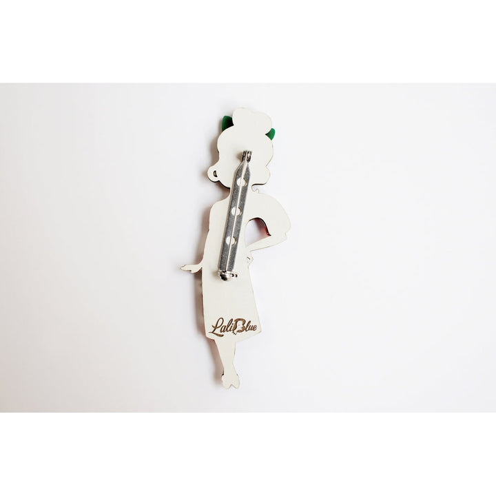 Candy Cane Girl Brooch by Laliblue 4