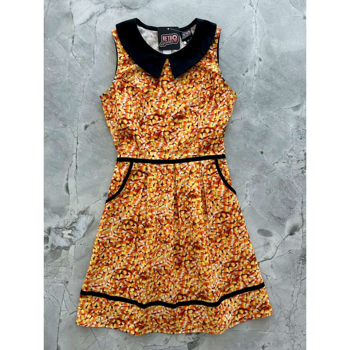 Candy Corn Collared Dress