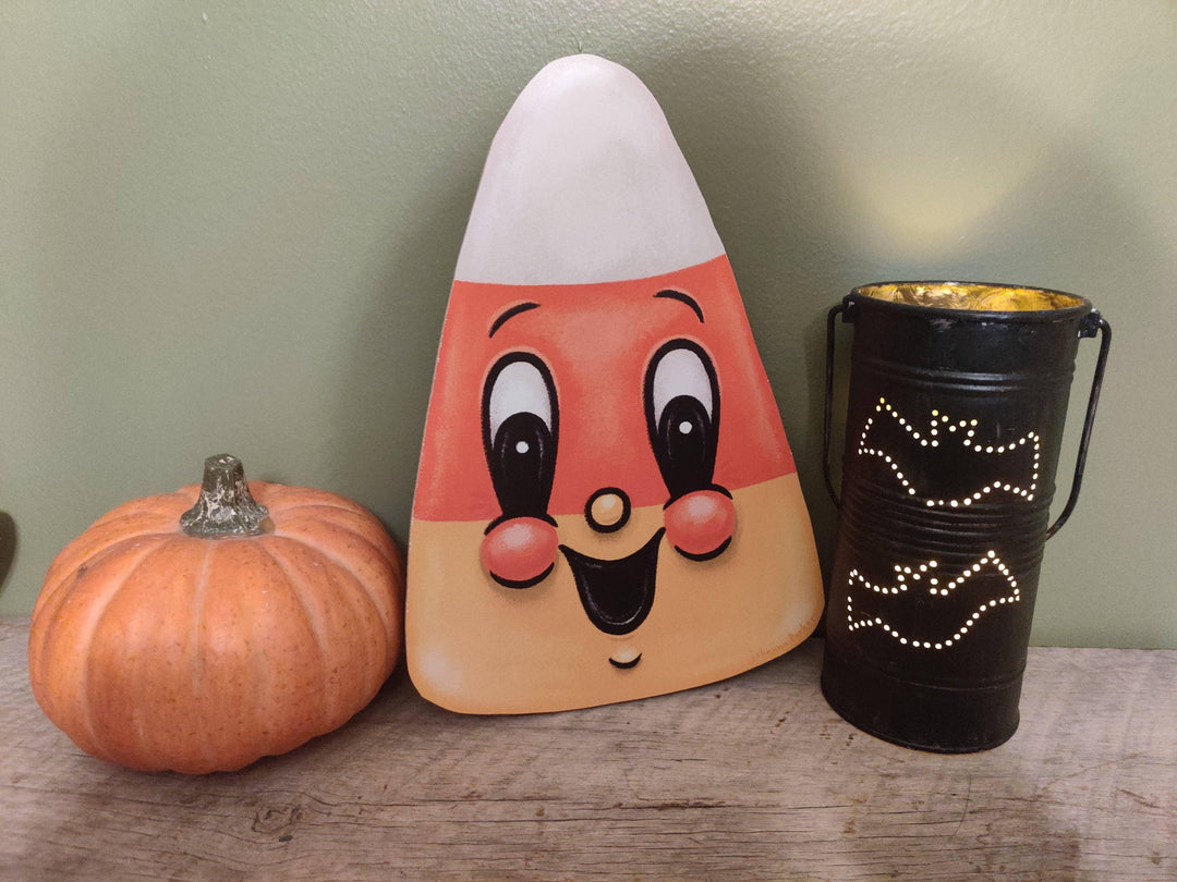 Candy Corn Johanna Parker Halloween Wood Cutout - Quirks!