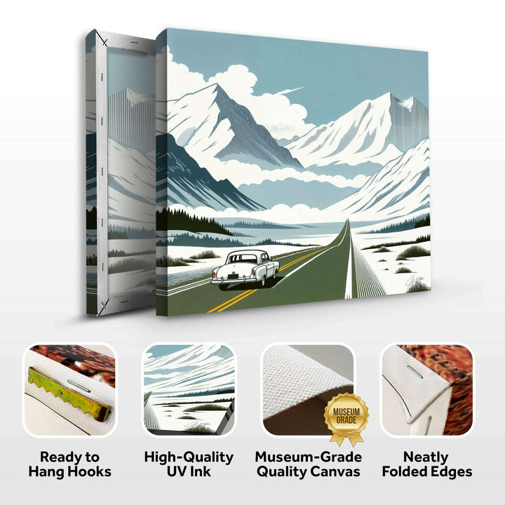 Canvas Print: "Alpine Journey"