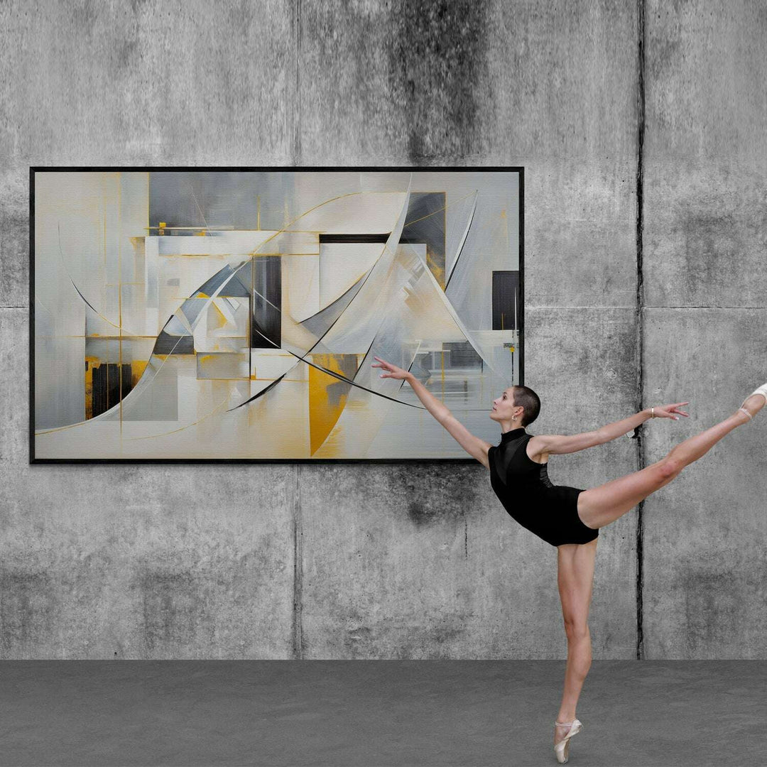 Canvas Print: "Geometric Whispers"