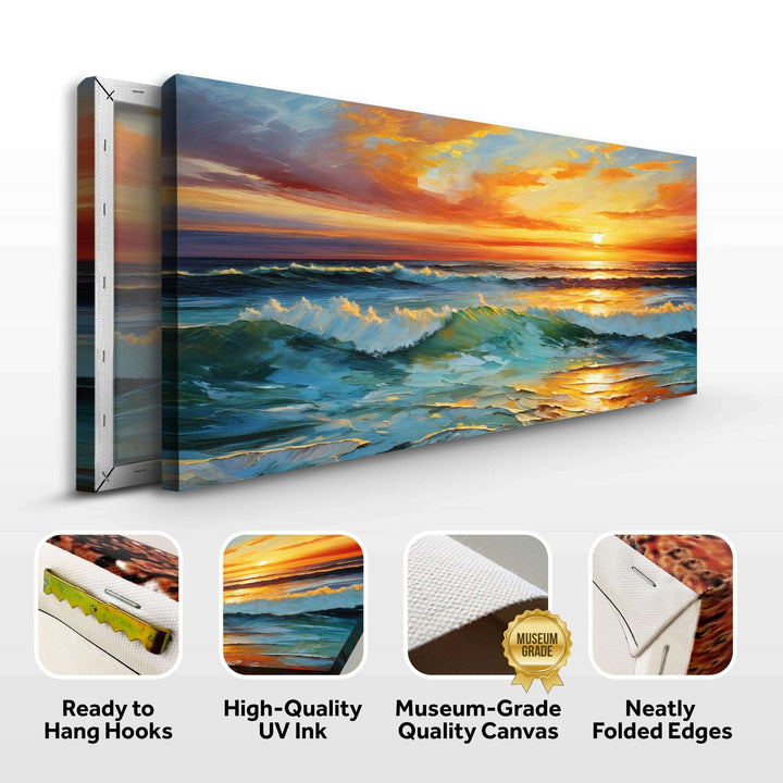 Canvas Print: "Sunset Surge"