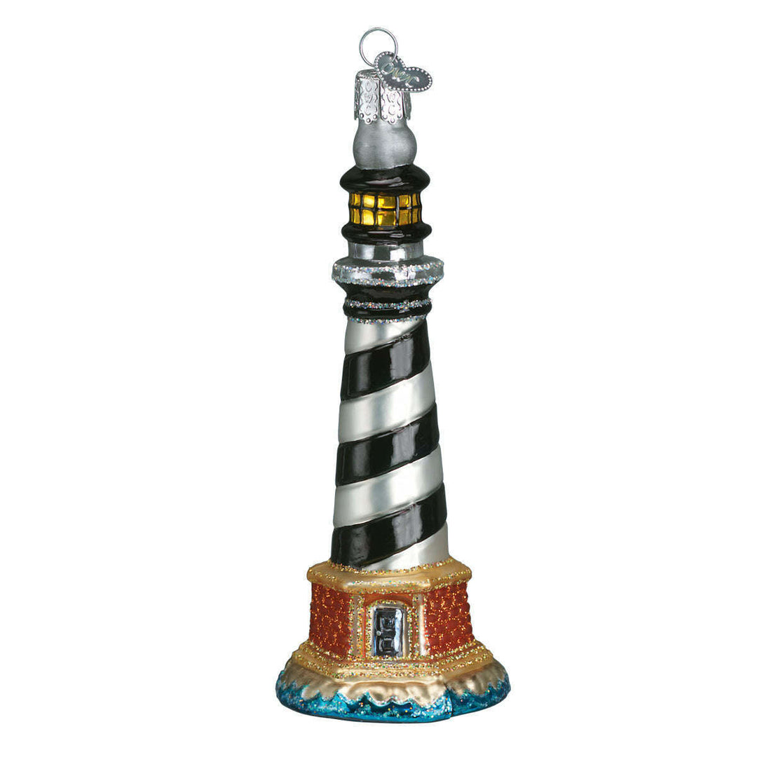 Old World Christmas Cape Hatteras Lighthouse Blown Glass Ornament
