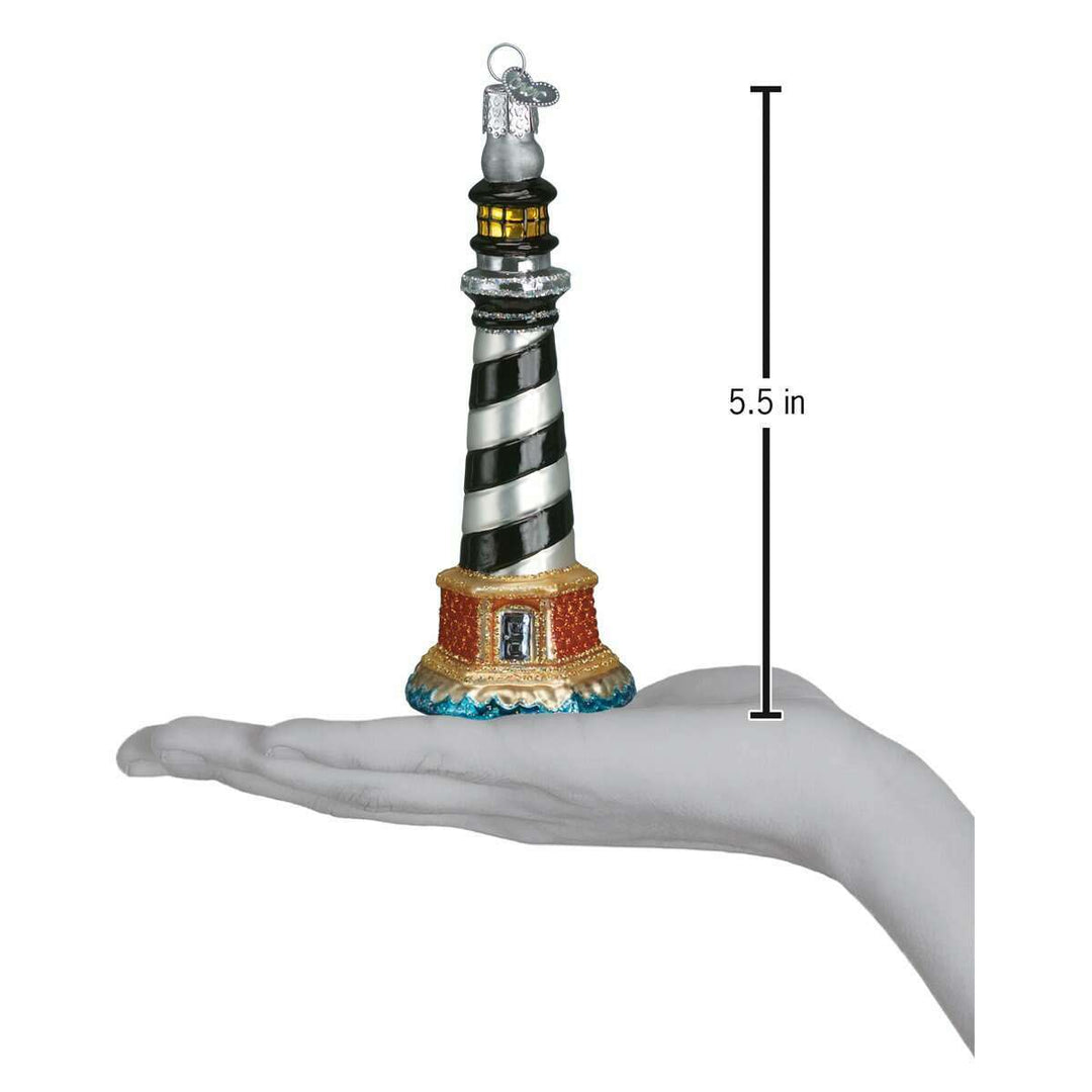 Old World Christmas Cape Hatteras Lighthouse Blown Glass Ornament