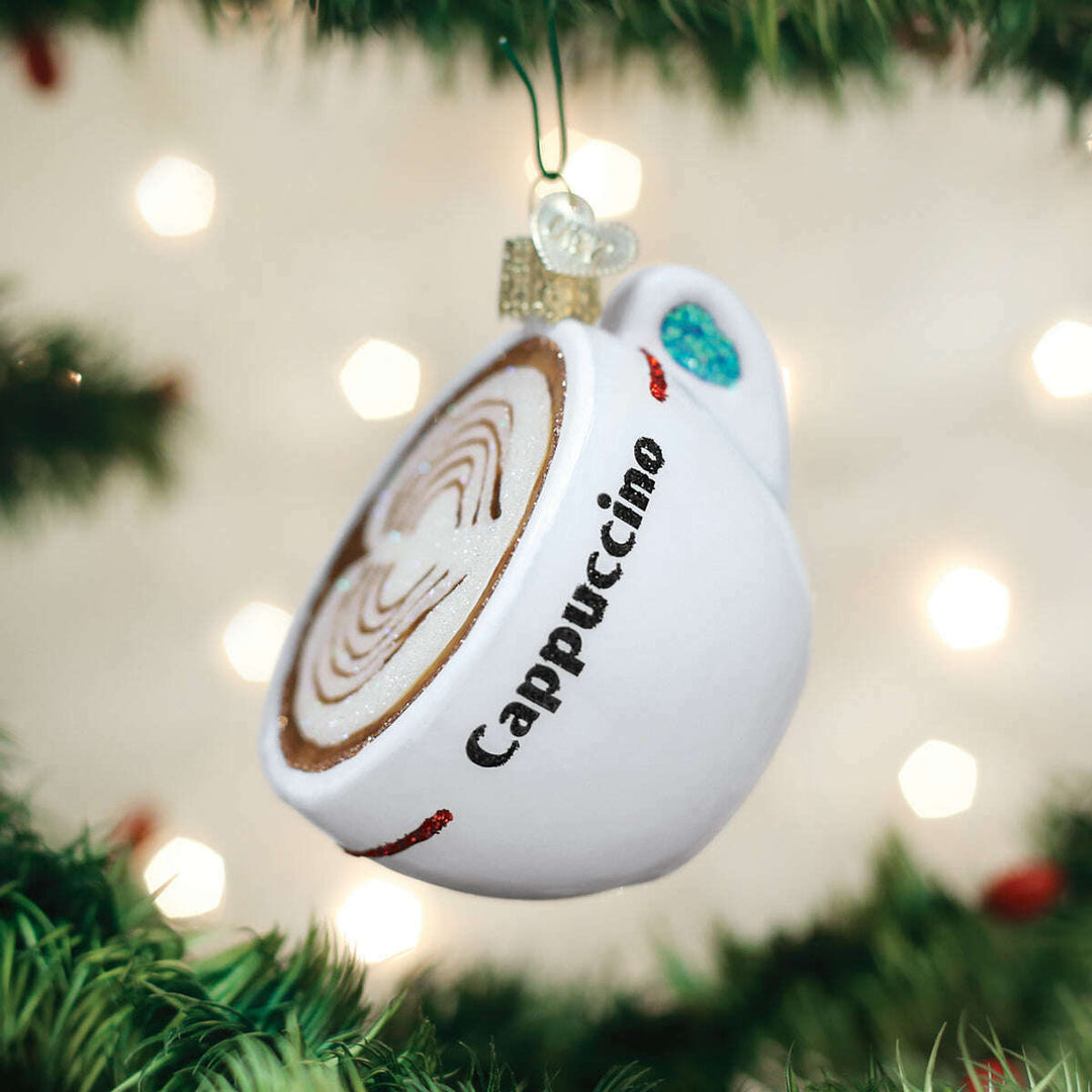 Old World Christmas Cappuccino Blown Glass Ornament