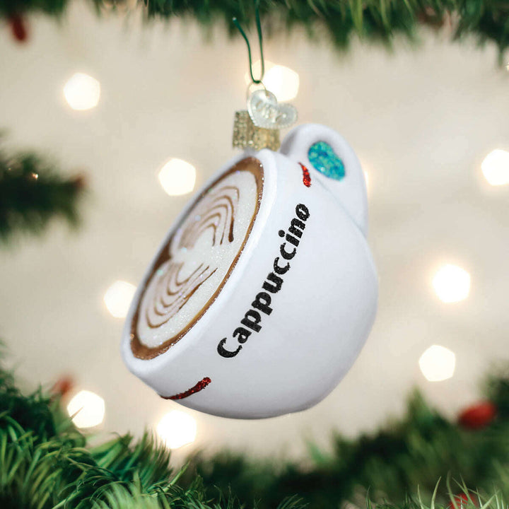 Old World Christmas Cappuccino Blown Glass Ornament