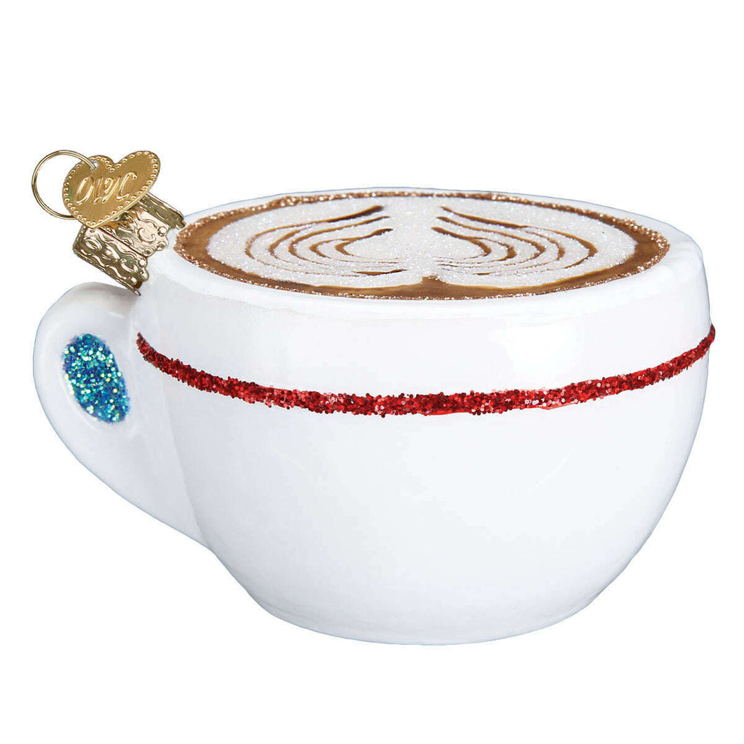 Old World Christmas Cappuccino Blown Glass Ornament