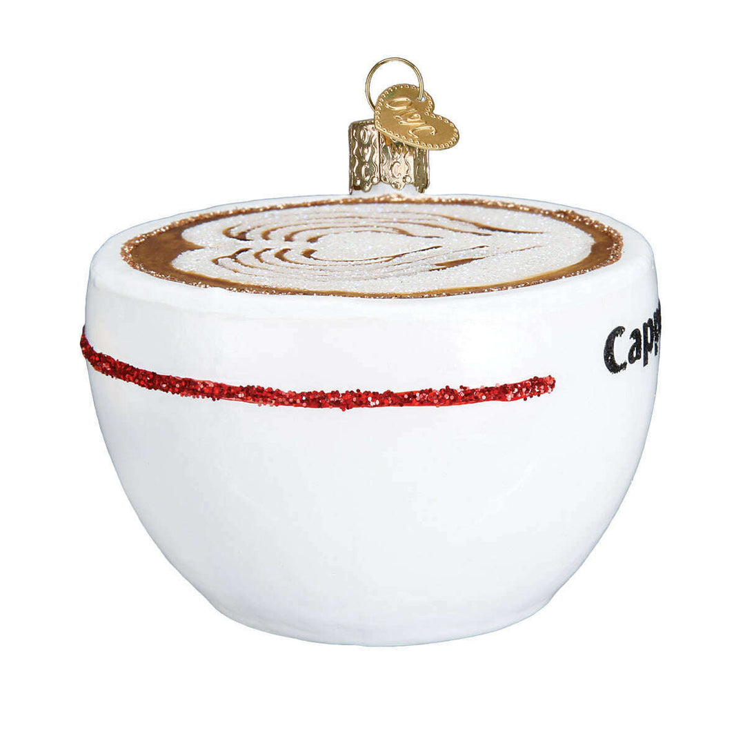 Old World Christmas Cappuccino Blown Glass Ornament
