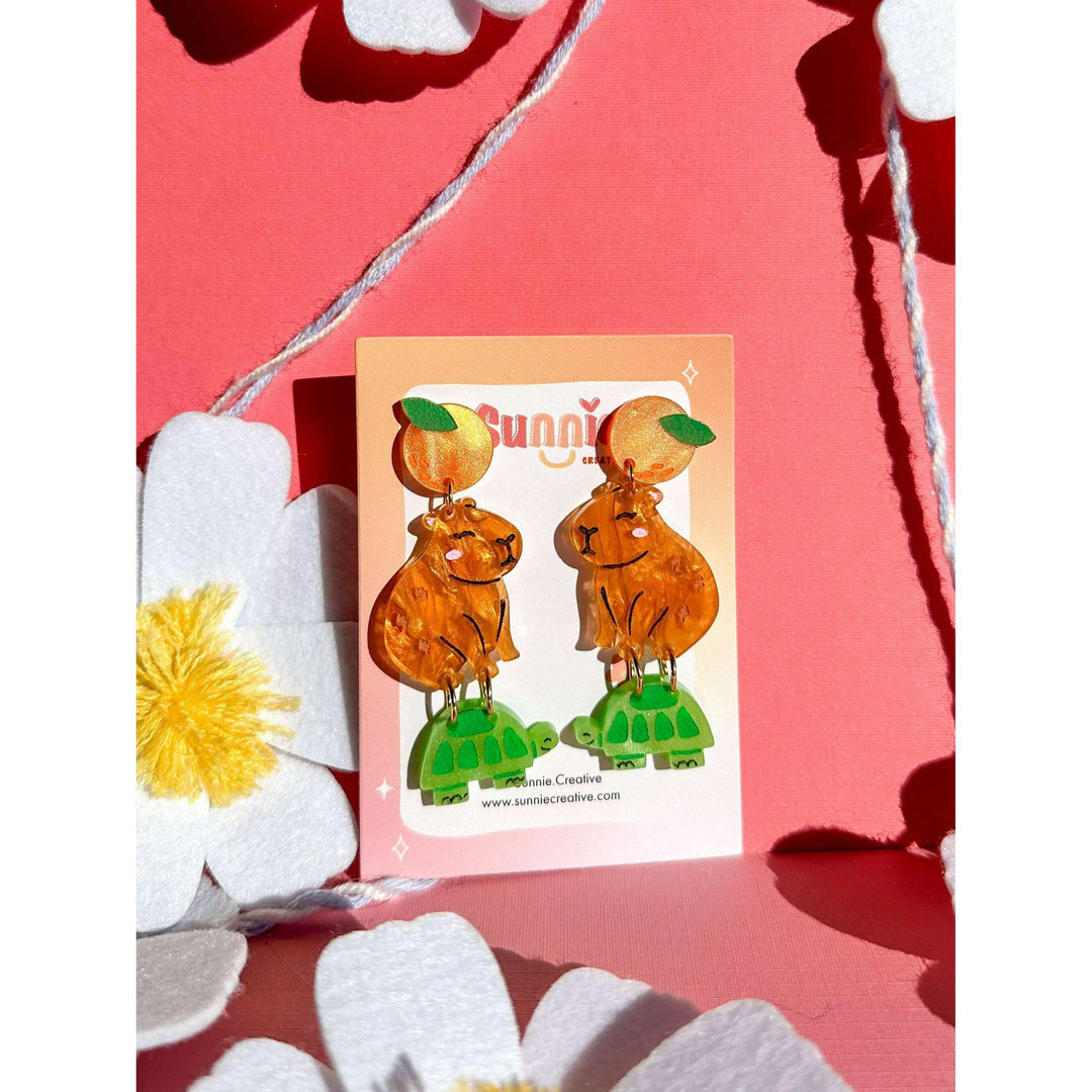 Cappy the Capybara Earrings