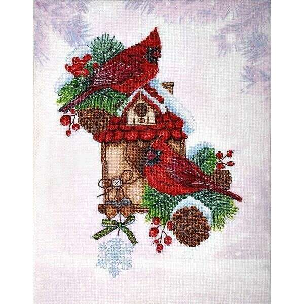 Cardinals Counted cross stitch kit 1288A