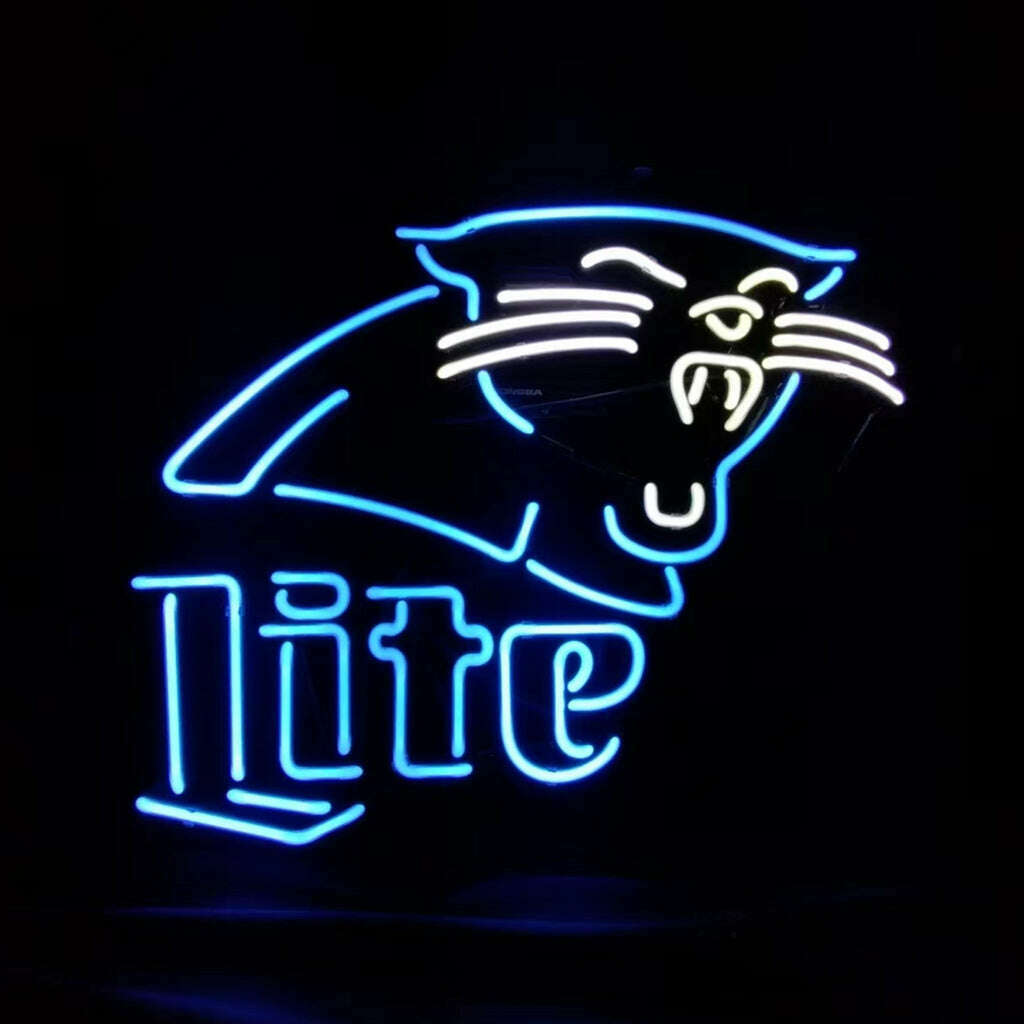Carolina Panthers Miller Lite Neon Signs