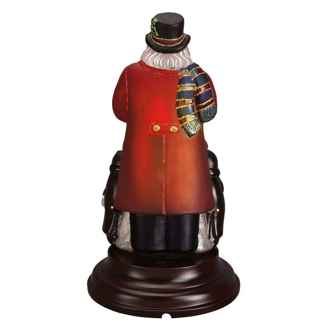 Old World Christmas Caroling Santa Blown Glass Night Light