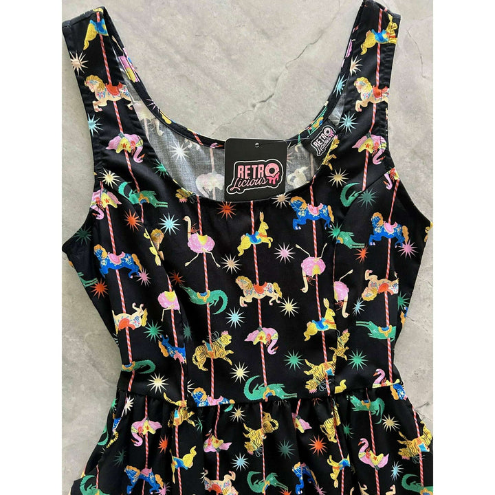 Carousel Shorter Fit & Flare Dress - 3X only, 1 left!