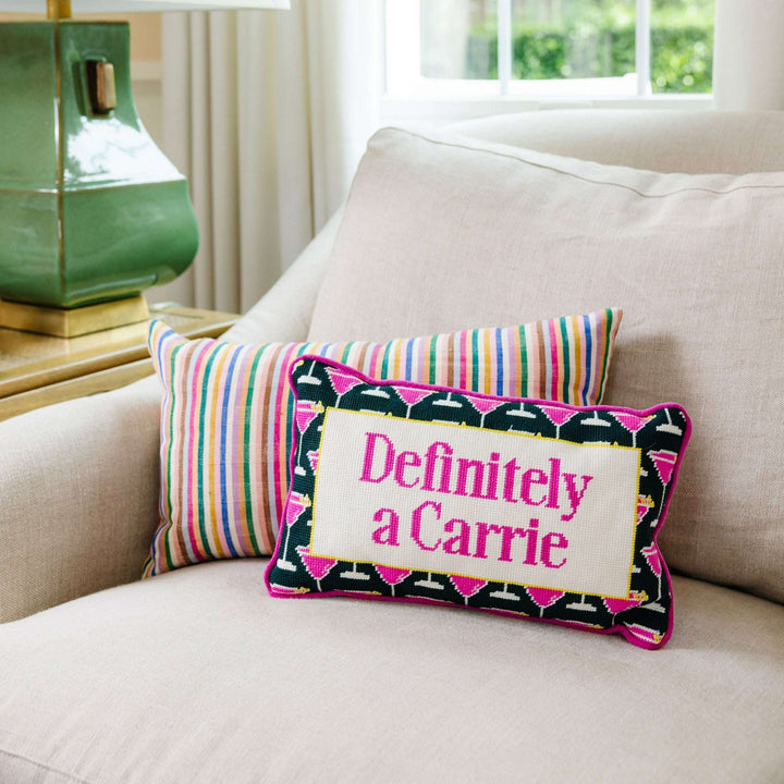 Carrie Needlepoint Pillow