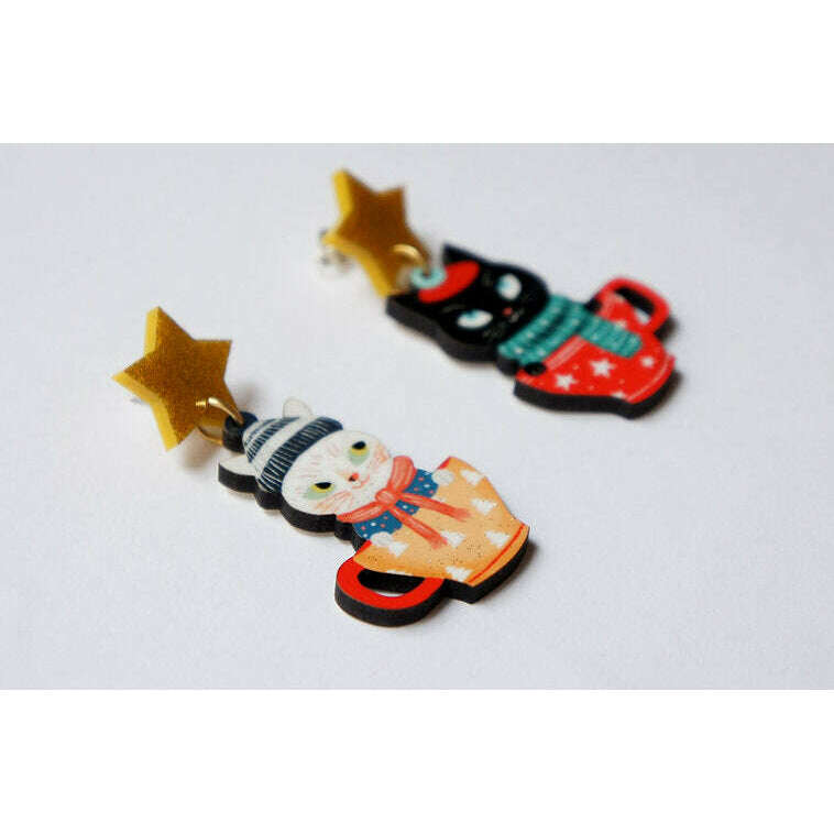 Cat Earrings by Laliblue