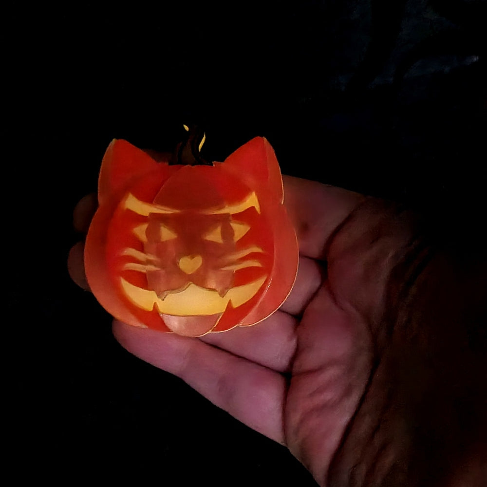 Cat O Lantern Brooch or Necklace by Cherryloco Jewellery 2