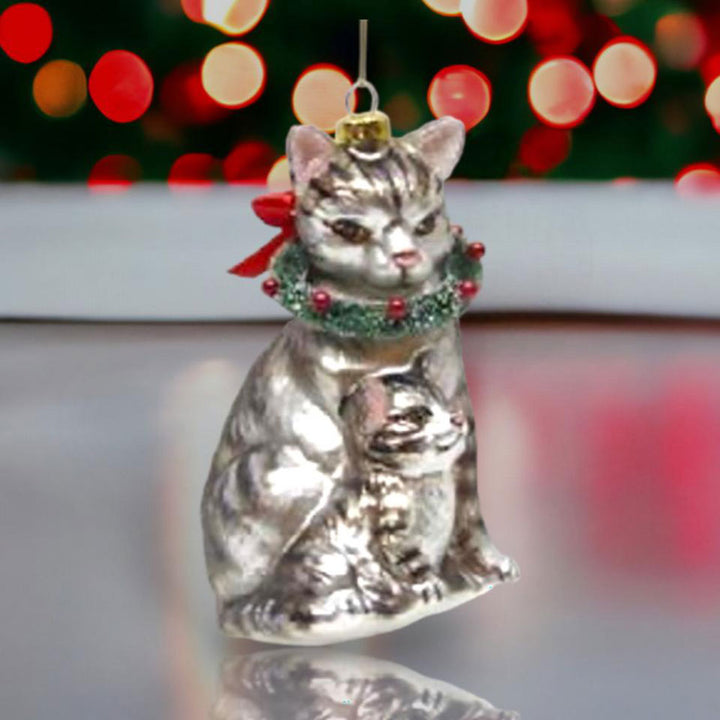 Cat w/kittens Ornament by December Diamonds 