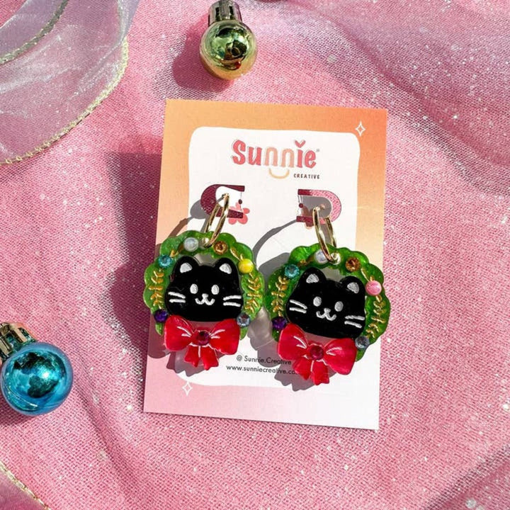 Cat Wreath Earrings 4