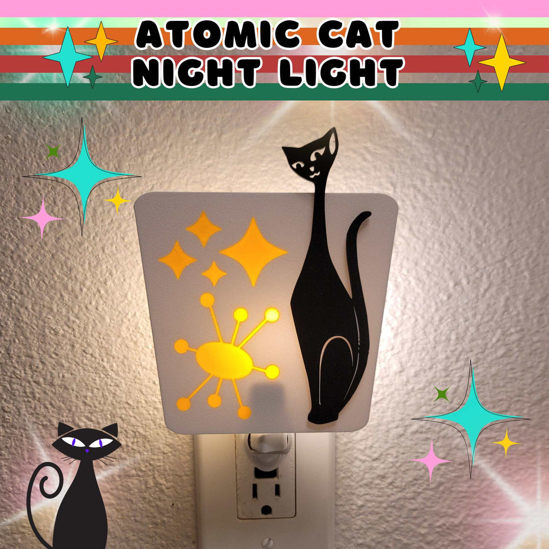 Atomic Cat Mid Century Night Light