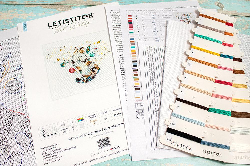 Cat's Happiness L8812 Counted Cross Stitch Kit