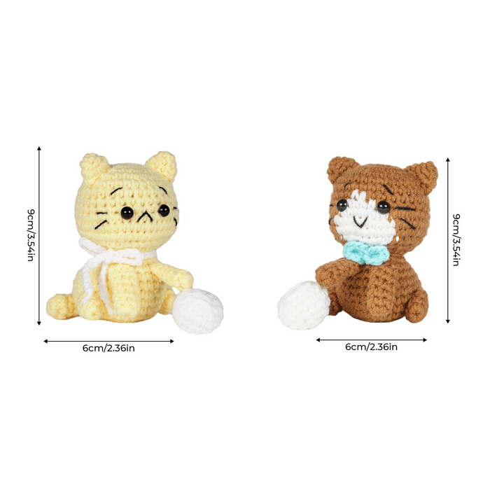 Cats Amigurumi DIY Crochet Kit Wizardi F07N8-M124