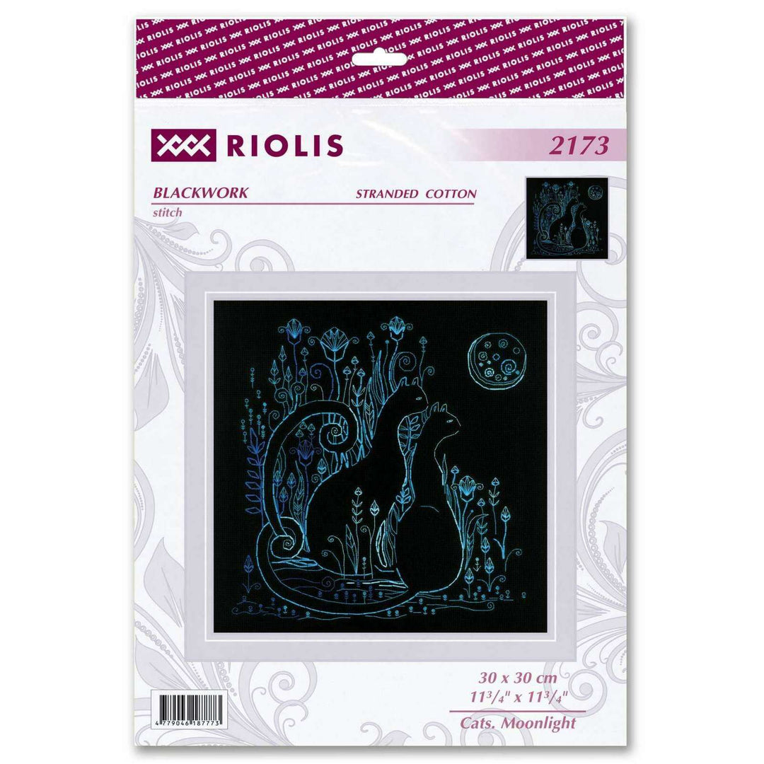 Cats. Moonlight R2173 Counted Cross Stitch Kit