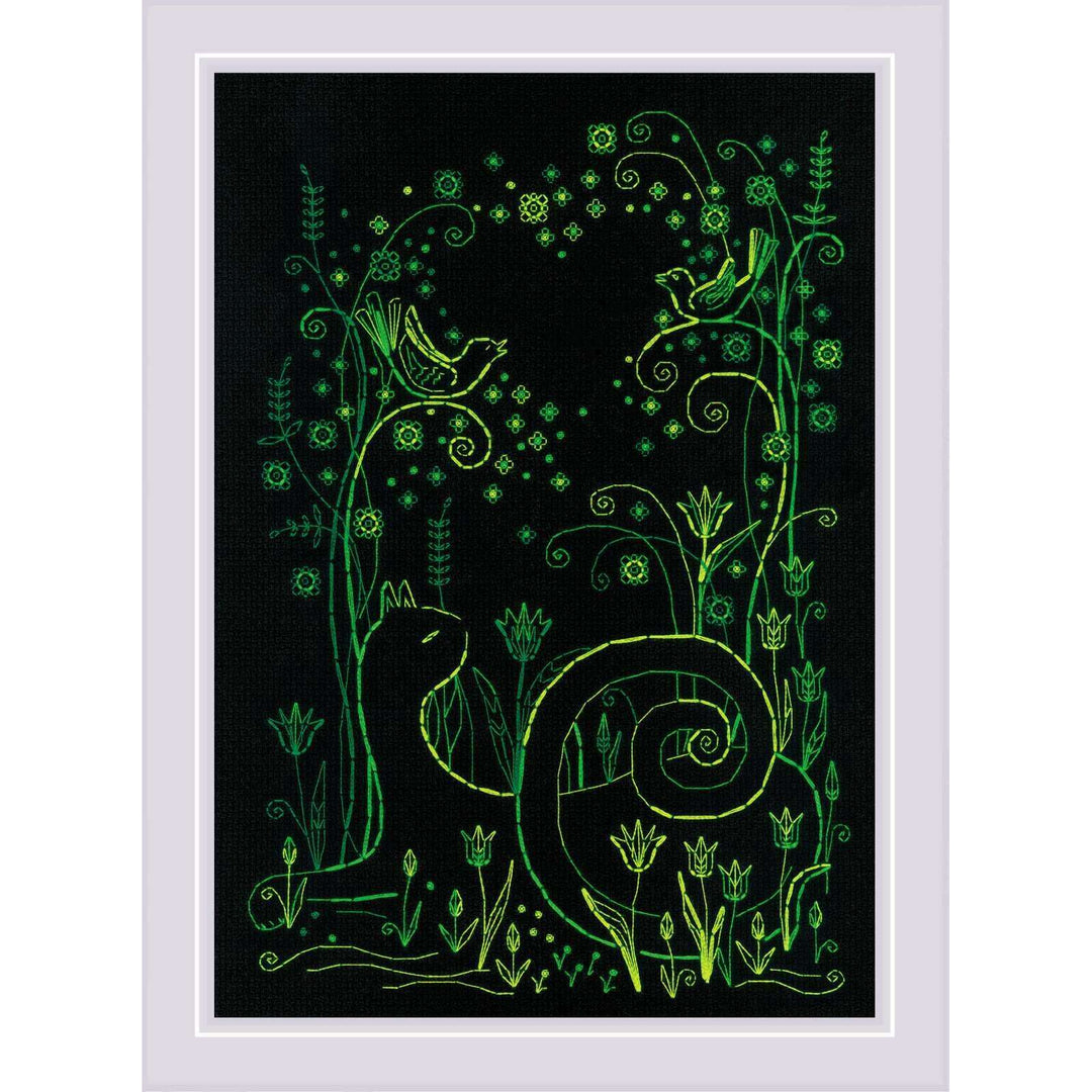 Cats. Spring Melody R2172 Counted Cross Stitch Kit