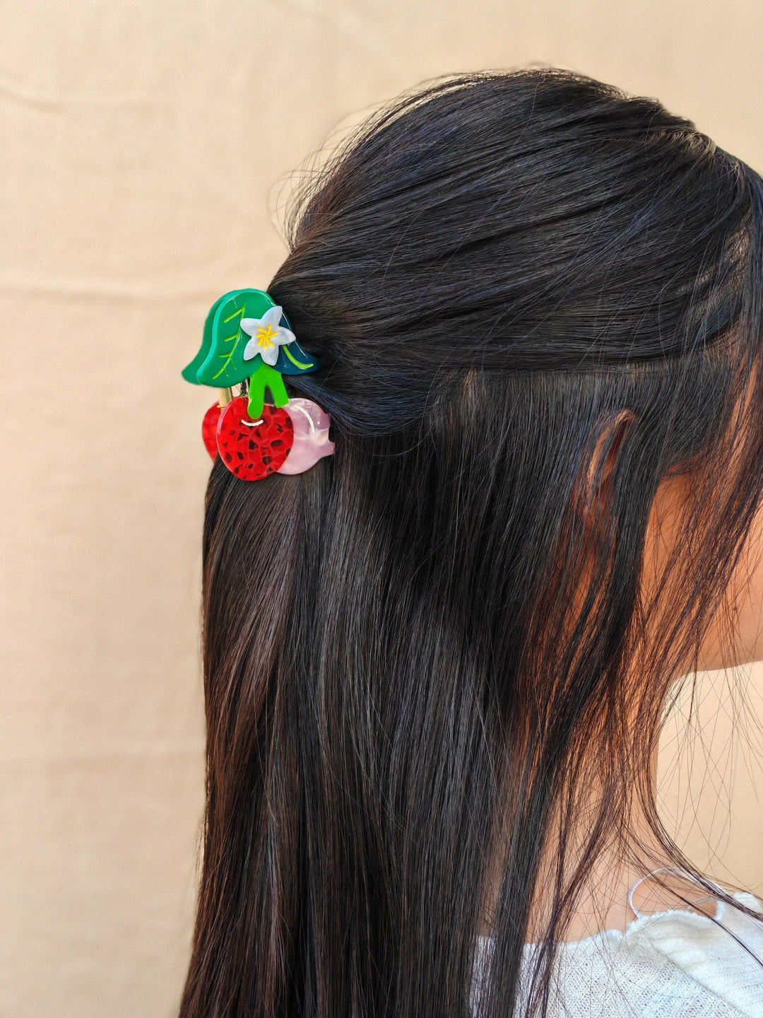 Cherry Hair Claw Clip
