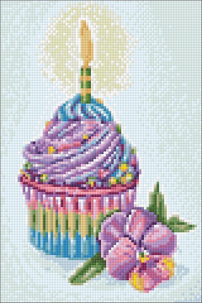 Celebration Cupcake Cs2720 7.87x11.81 inches Crafting Spark Diamond Painting Kit