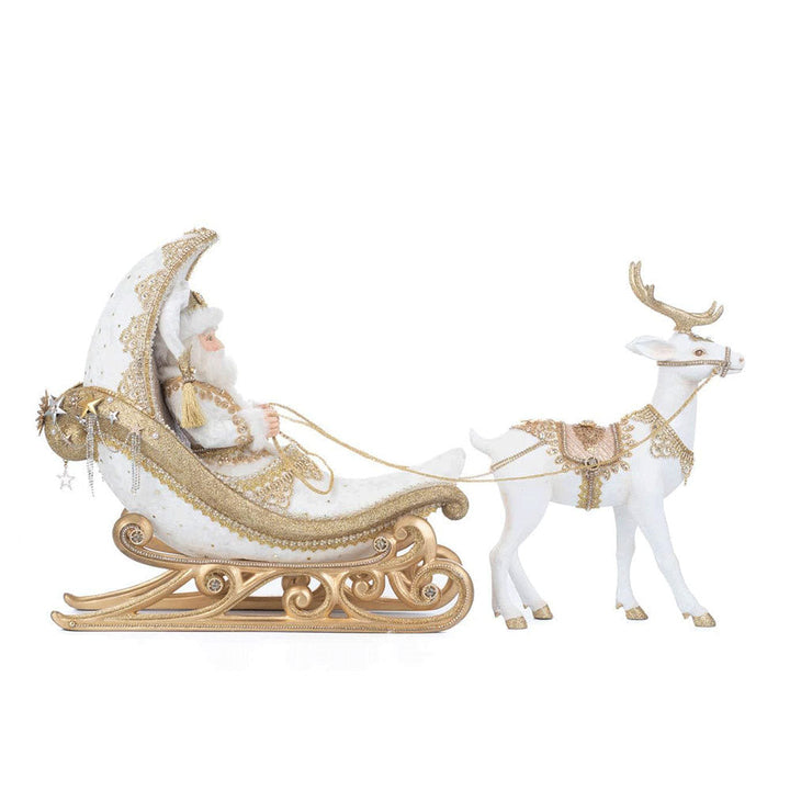 Celestial Moon Sleigh with Reindeer by Katherine's Collection image