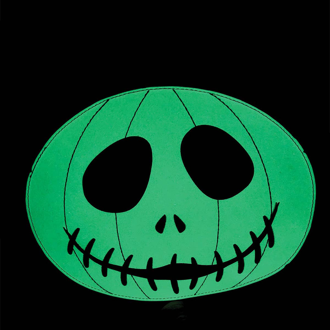 Glow in the Dark White Jack-O-Lantern Shoulder Bag