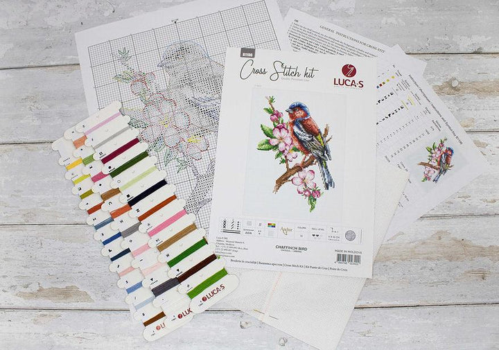 Chaffinch Bird B1196L Counted Cross-Stitch Kit