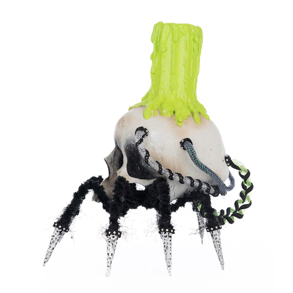 Chaotic Spider Skull Candle Holder by Katherine's Collection image 2