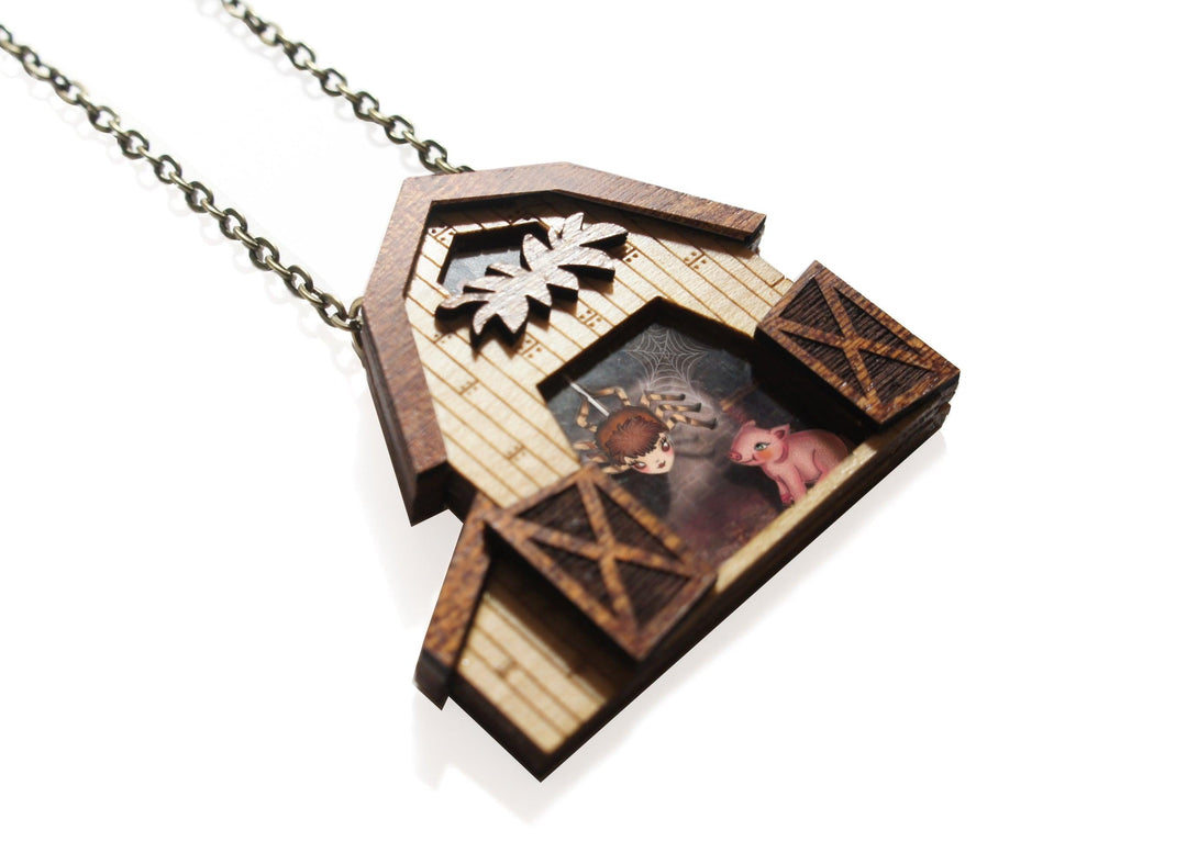 Charlotte's Web Necklace by Laliblue - Quirks!