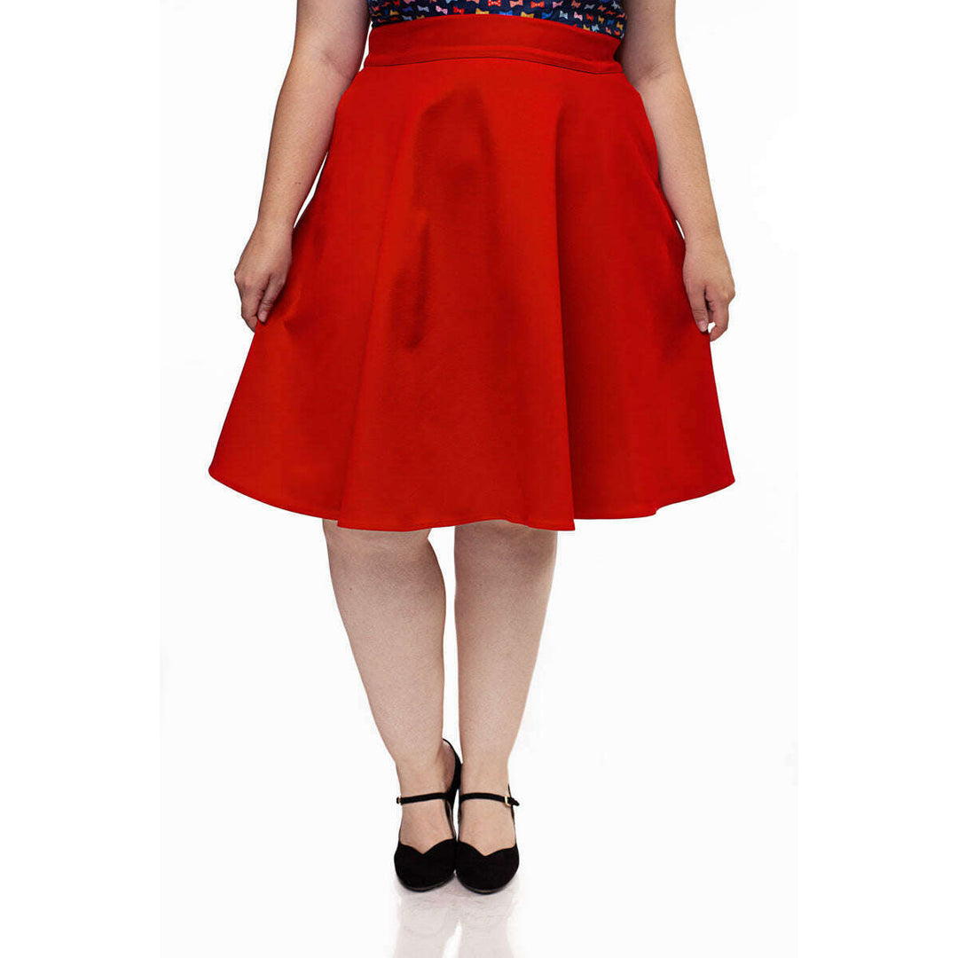 Charlotte Skirt in Red