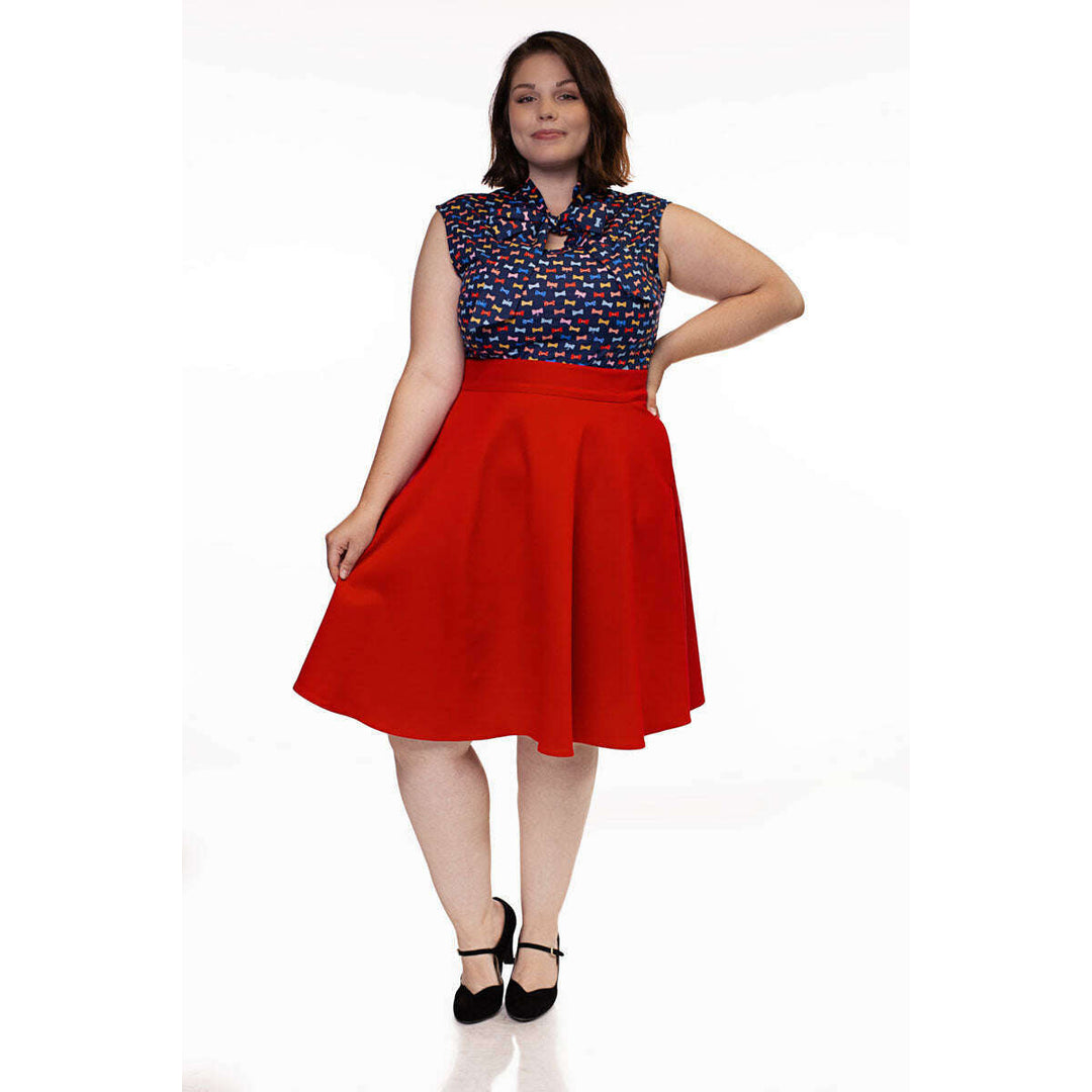 Charlotte Skirt in Red