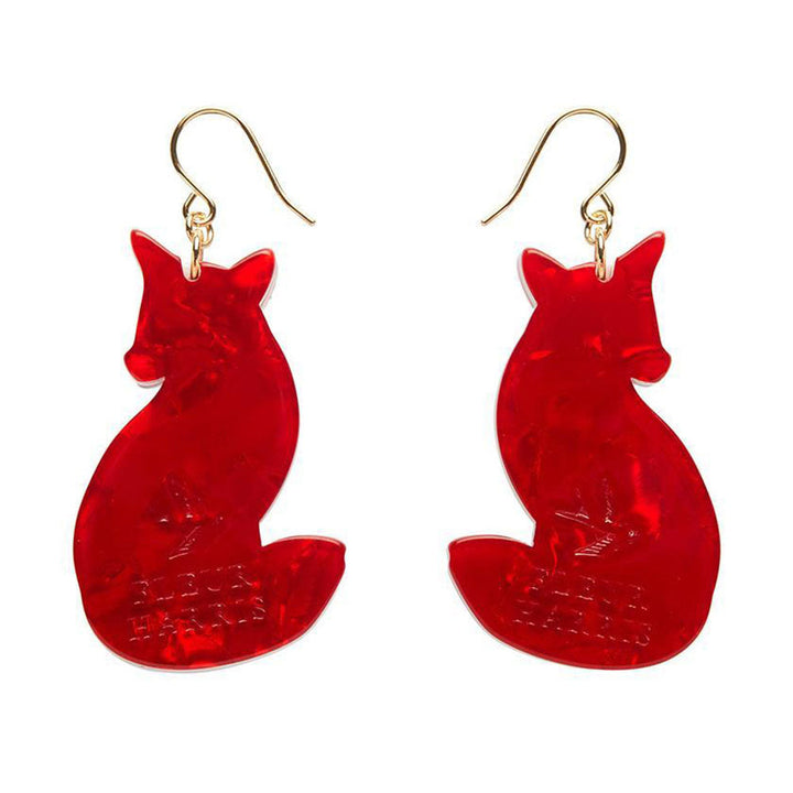 Charming Fox Drop Earrings by Erstwilder image 1