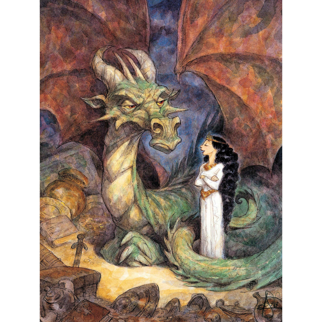 Chat with a Dragon Jigsaw Puzzle