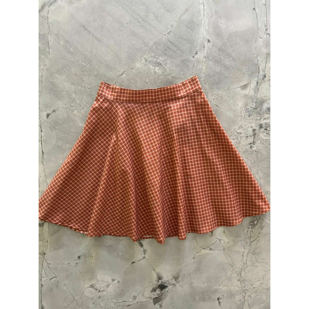 Checkered Skater Skirt - XL only