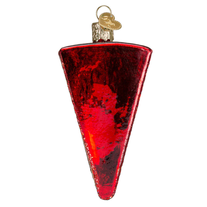Old World Christmas Cheese Wedge Blown Glass Ornament