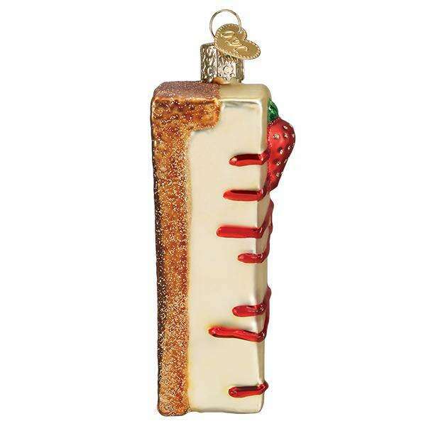 Old World Christmas Cheesecake Blown Glass Ornament