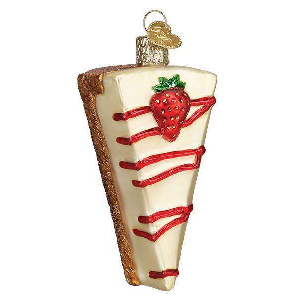 Old World Christmas Cheesecake Blown Glass Ornament