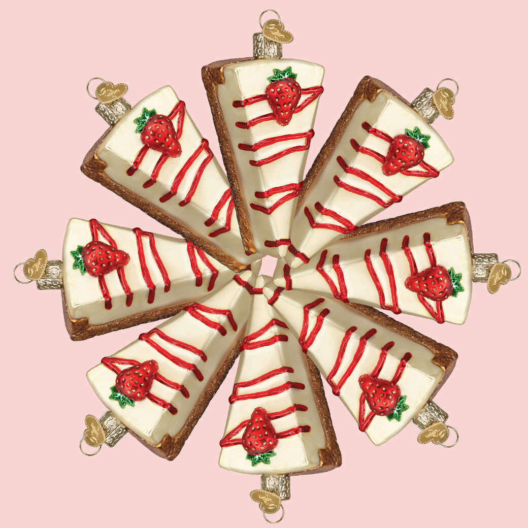 Old World Christmas Cheesecake Blown Glass Ornament