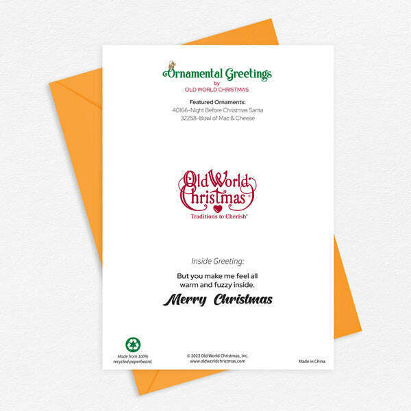 Old World Christmas Cheesy Christmas Holiday Card